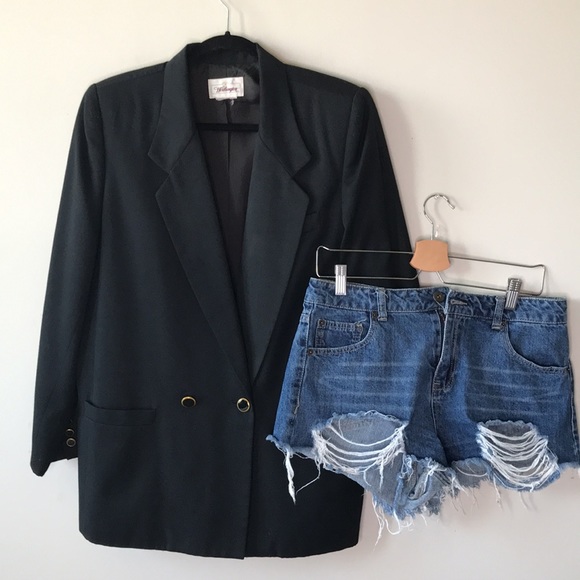 Vintage Jackets & Blazers - Oversized VIntage Double Breasted Blazer